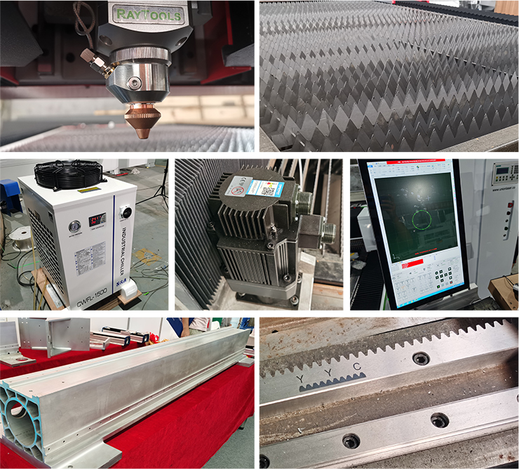 1.5kw 3kw 6025 Ipg Sheet Metal Fiber Laser Cutting Machine For Steel Çelik için 1.5kw 3kw 6025 Ipg Sac Metal Fiber Lazer Kesim Makinesi