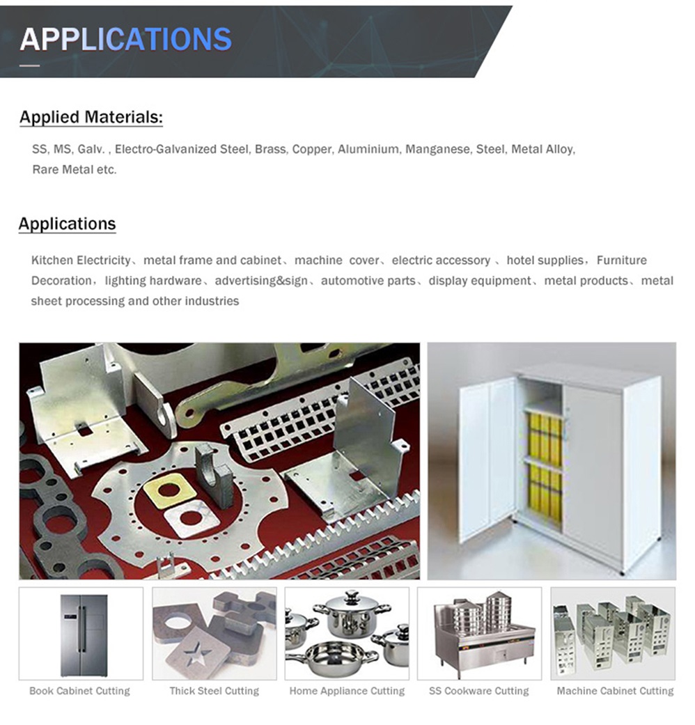 Metal Demir Karbon Kesme İçin 1000w 1500w 2000w 3000w Fiber Lazer Kesim Makinesi