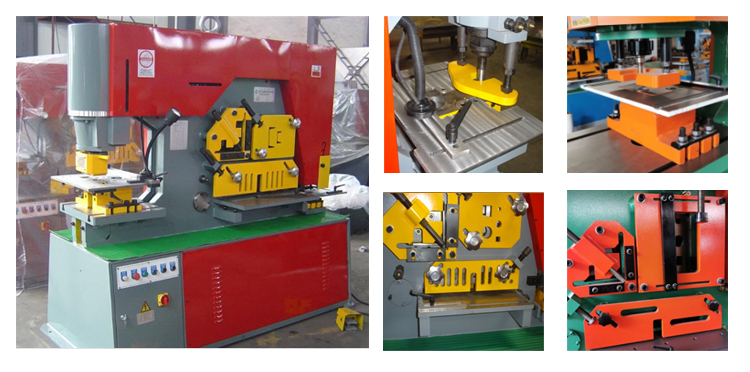 Q35y Hydraulic Ironworker Combined Drilling Machine Punching And Shearing Machine Q35y Hidrolik Demir İşçisi Kombine Delme Makinesi Delme ve Kesme Makinesi