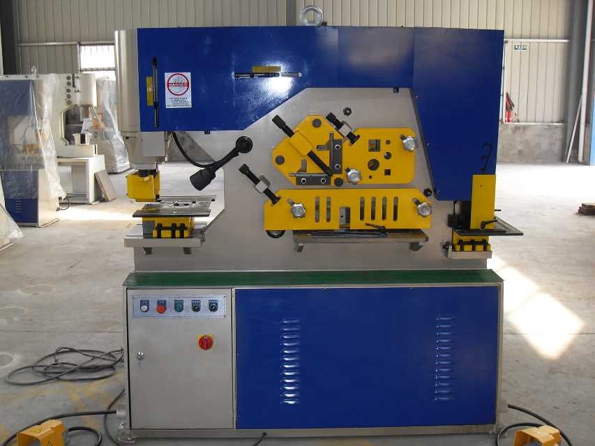 Q35y Series Multifunctional Hydraulic Iron Worker Combined Shearing And Punching Machine Q35y Serisi Çok Fonksiyonlu Hidrolik Demir İşçisi Kombine Kesme ve Delme Makinesi
